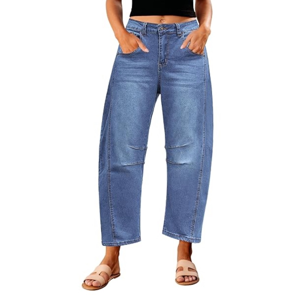 GAP Women's Blue Wide Leg Jeans - size 8